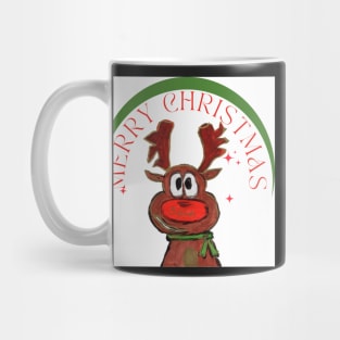 Merry deer red christmas Mug